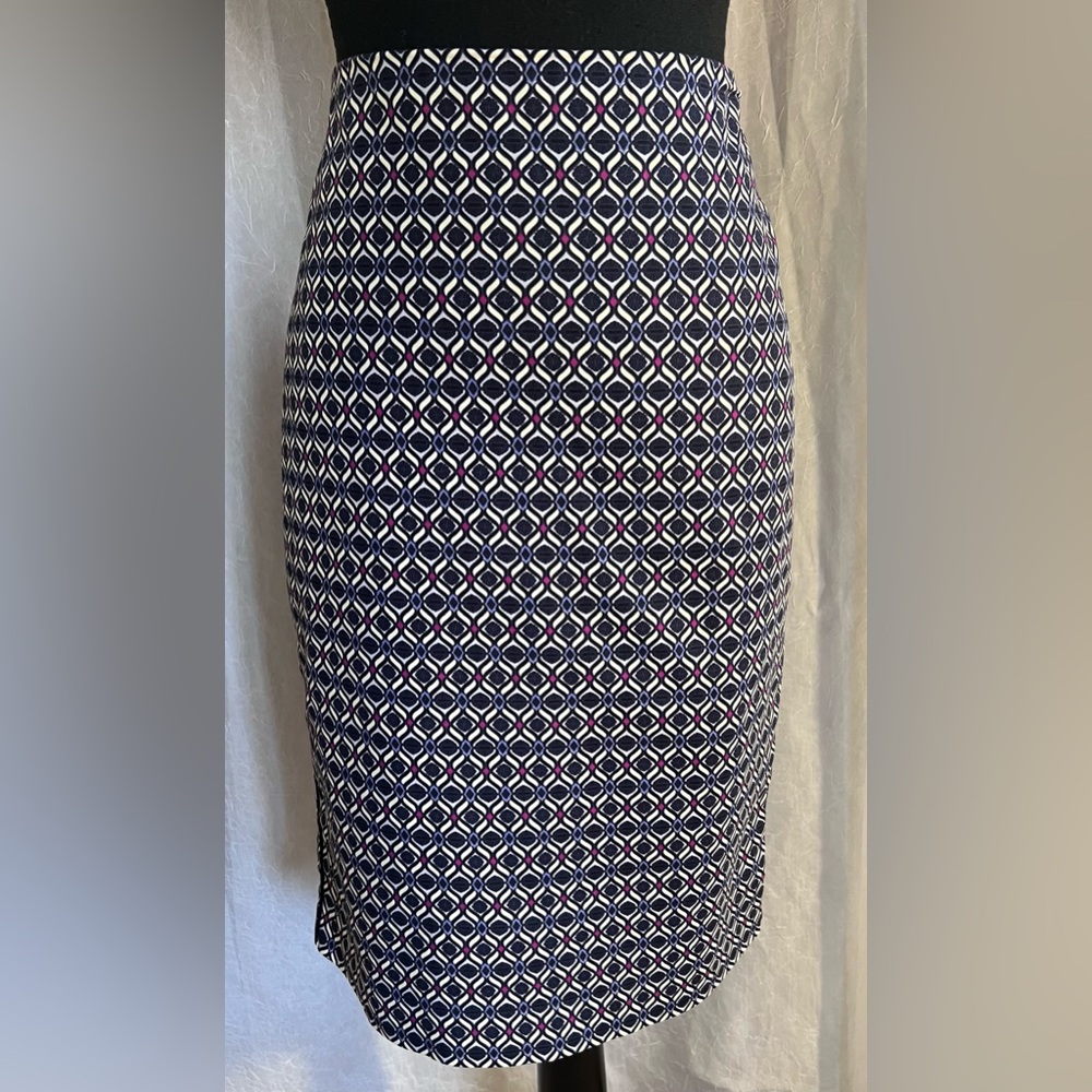 Adrianna Papell Geometric Pencil Skirt